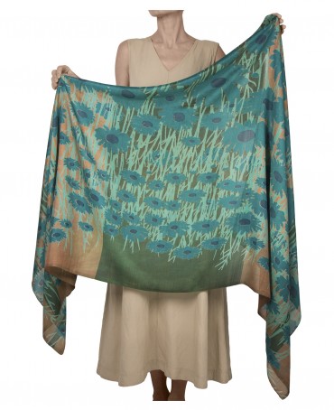 Палантин Женский SN40-TURN.HEUREUX/MER.BLEUE